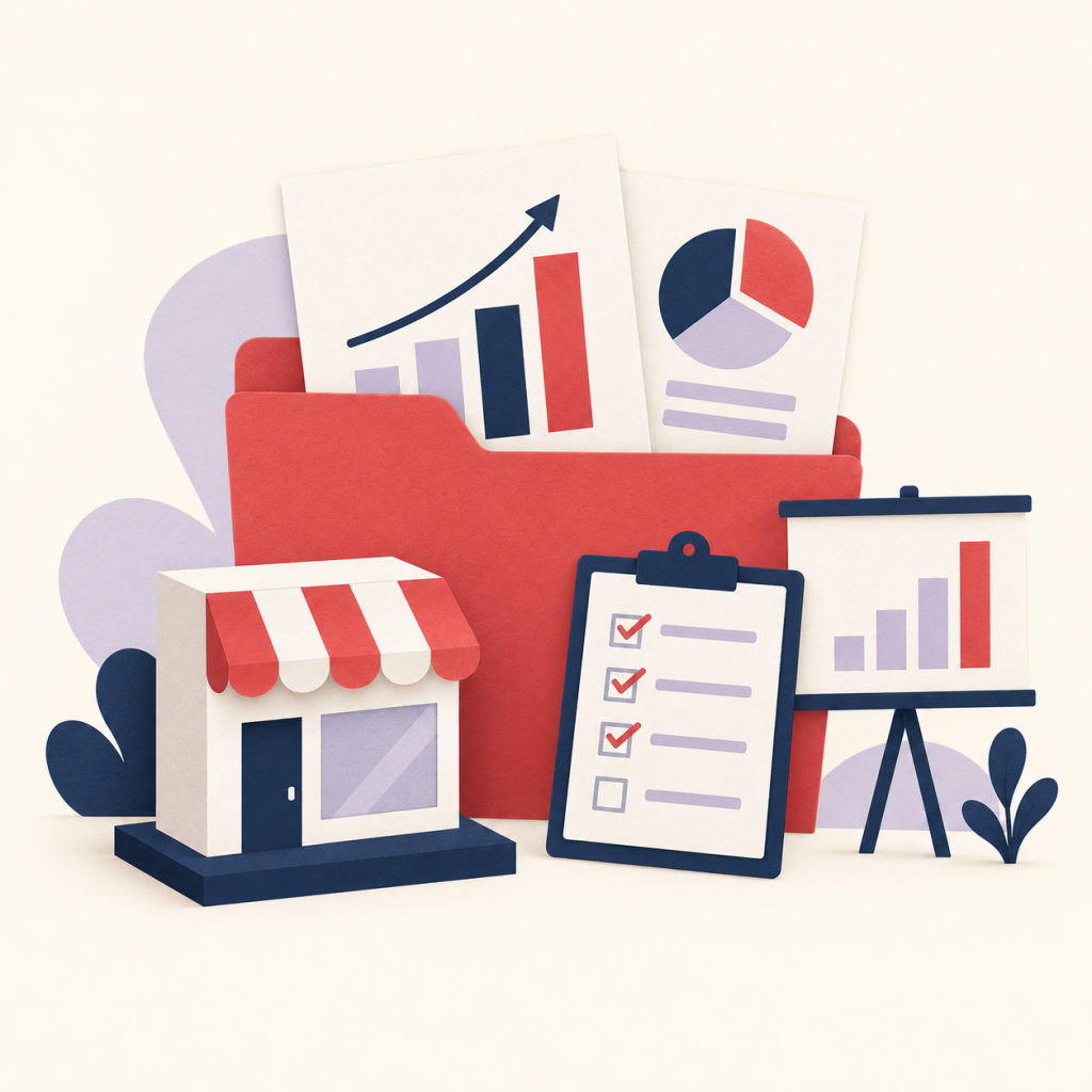 Projet de création d’entreprise : dossier, boutique, checklist et présentation du business plan.